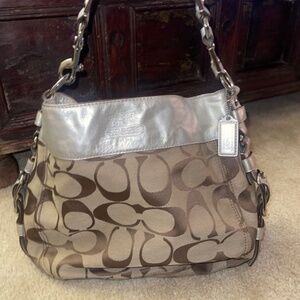 Coach Signature Canvas Shoulder Bag